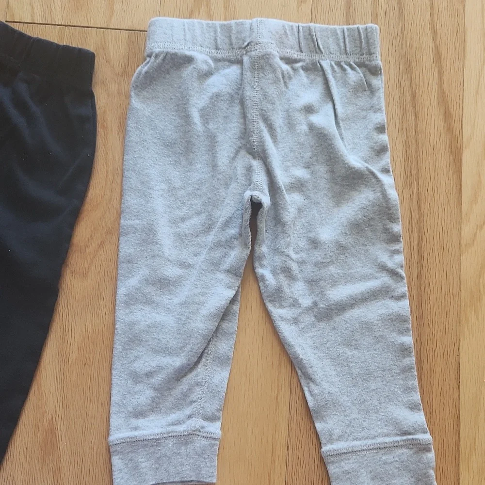 Set of 2 Carter's Pants 18 Months Grey and Black